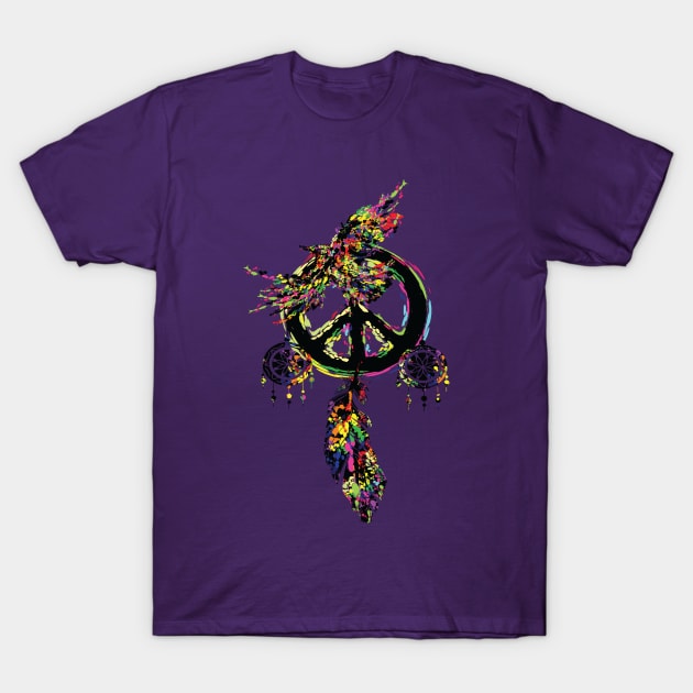 Peace dream cather T-Shirt by CindyS